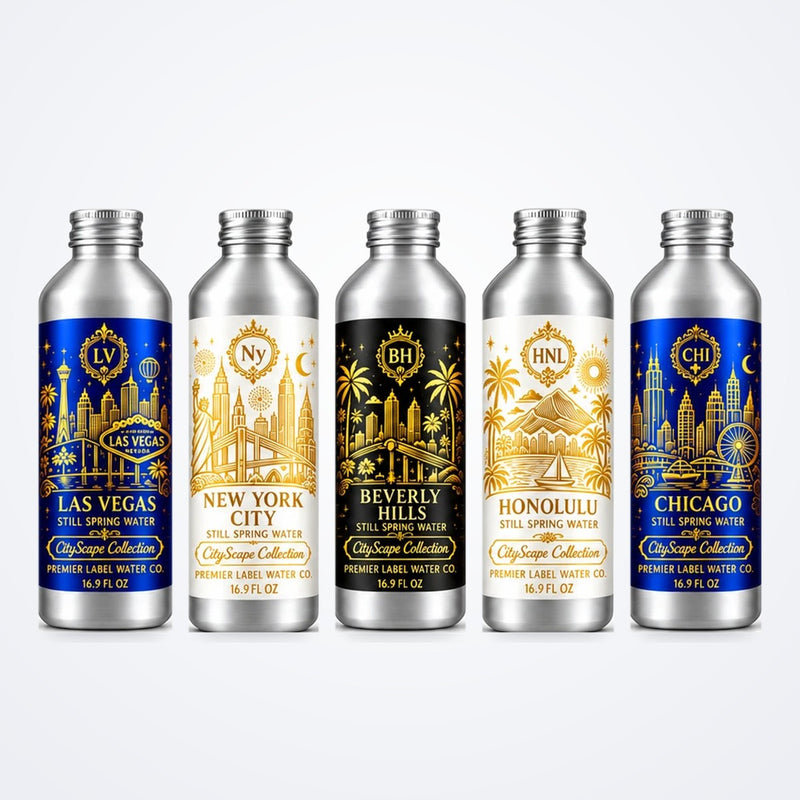 CityScape 16 oz aluminum bottles
