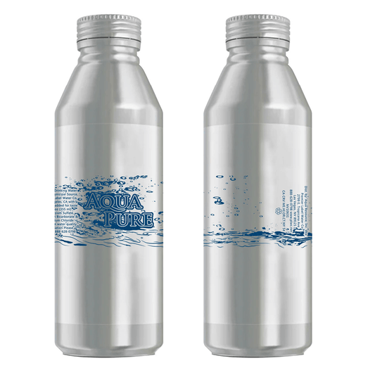 Aqua Pure Aluminum Printed Cans (16oz)
