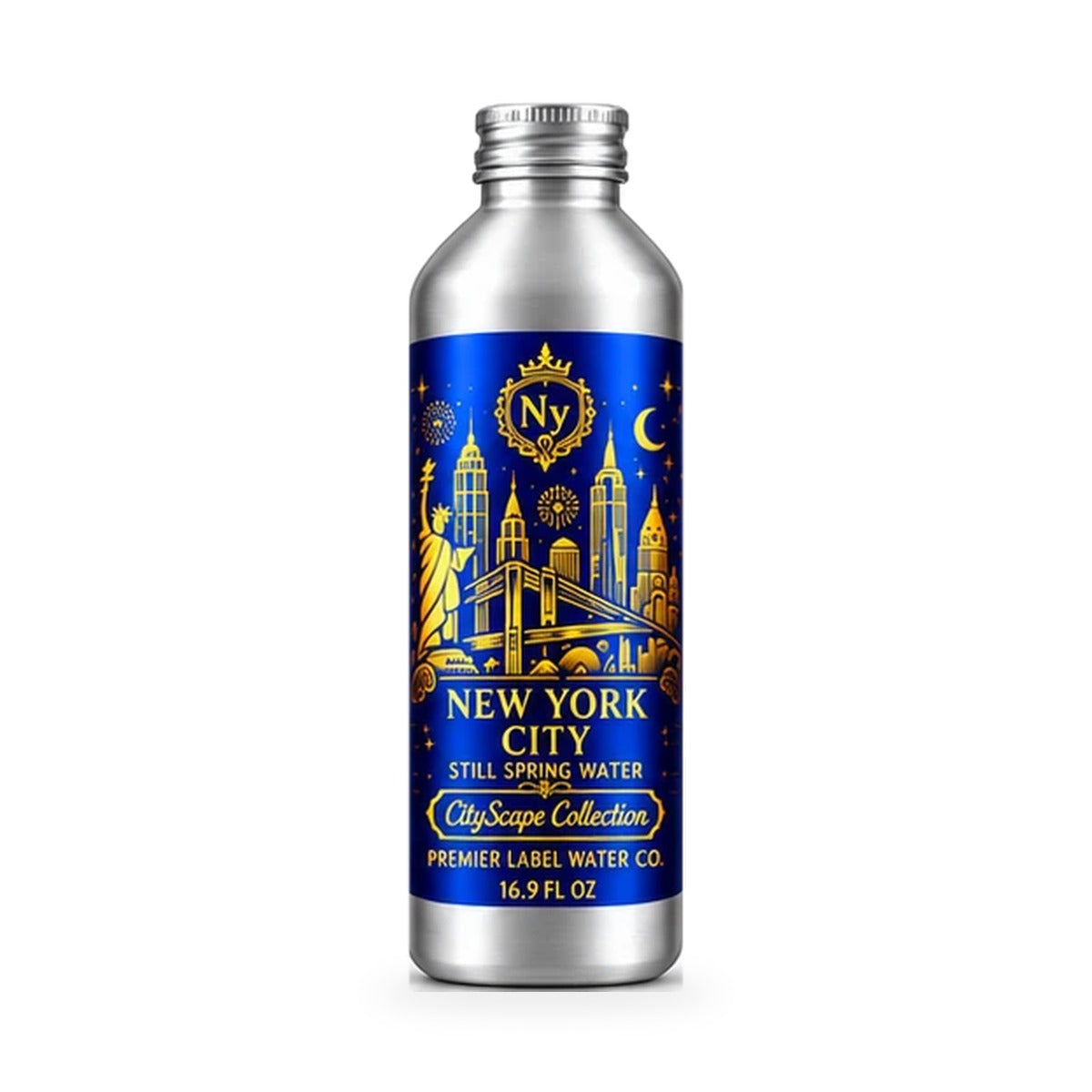 CityScape New York City 16 oz aluminum bottle, Signature Label