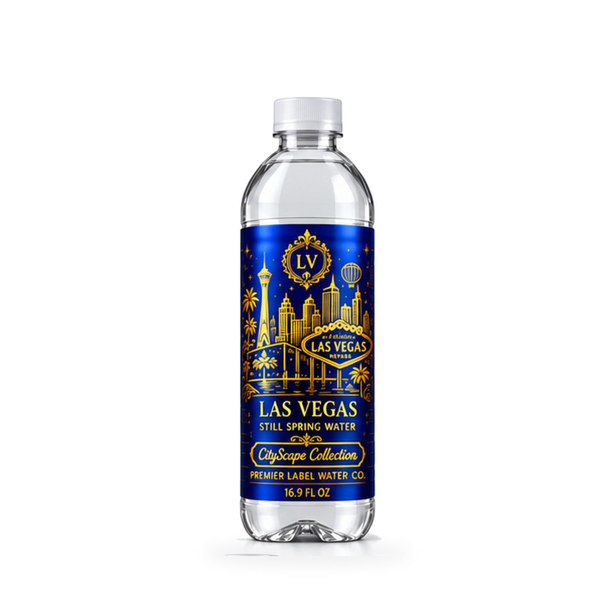 CityScape Las Vegas PET bottle, Blue Label