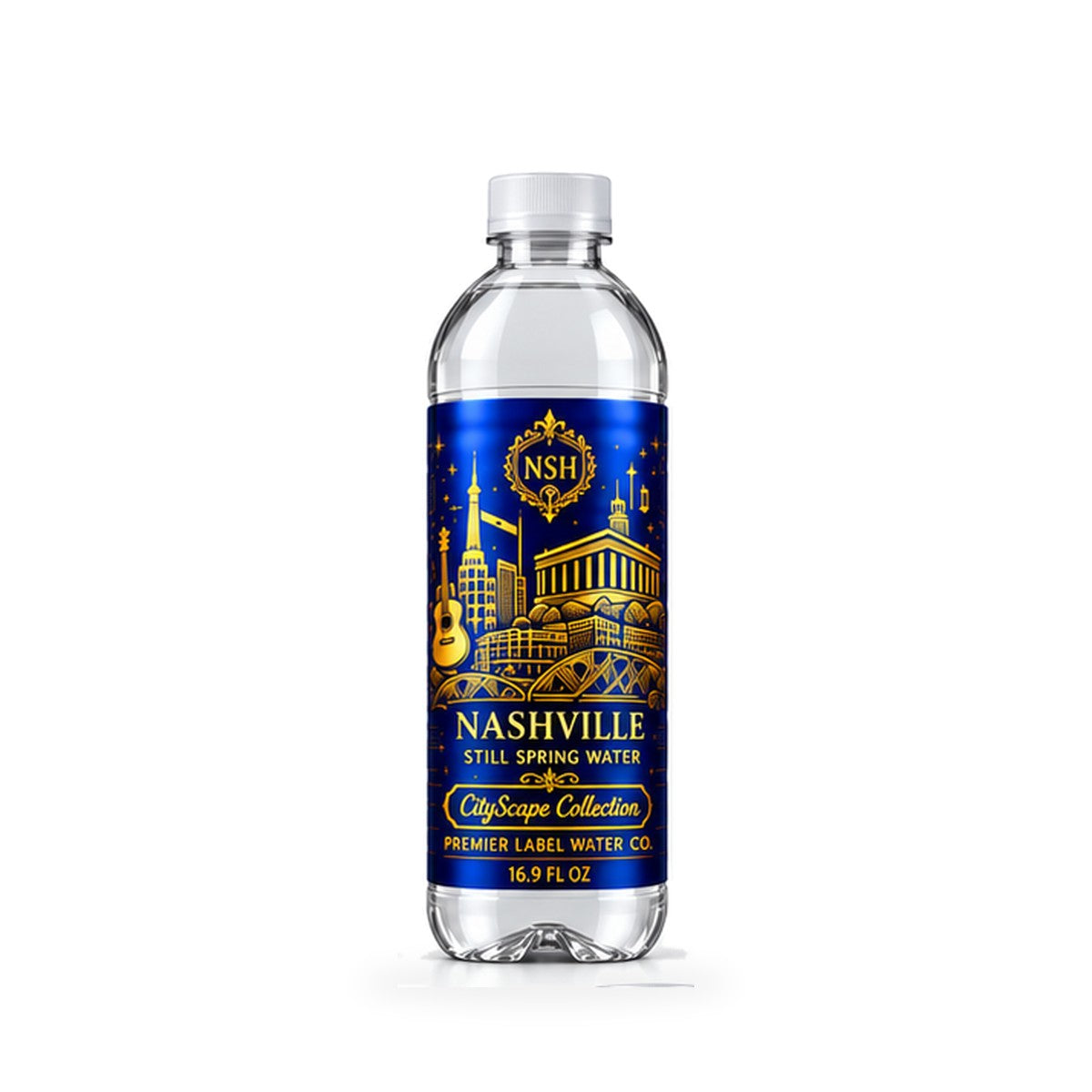 CityScape Nashville PET bottle, Blue Label