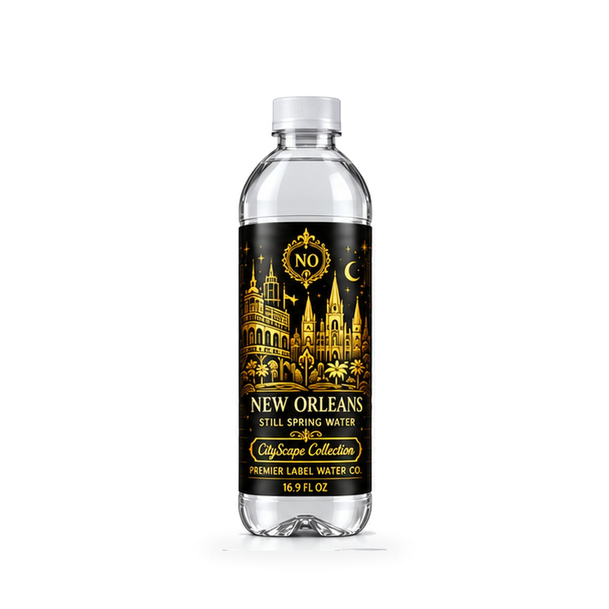 CityScape New Orleans PET bottle, Black Label