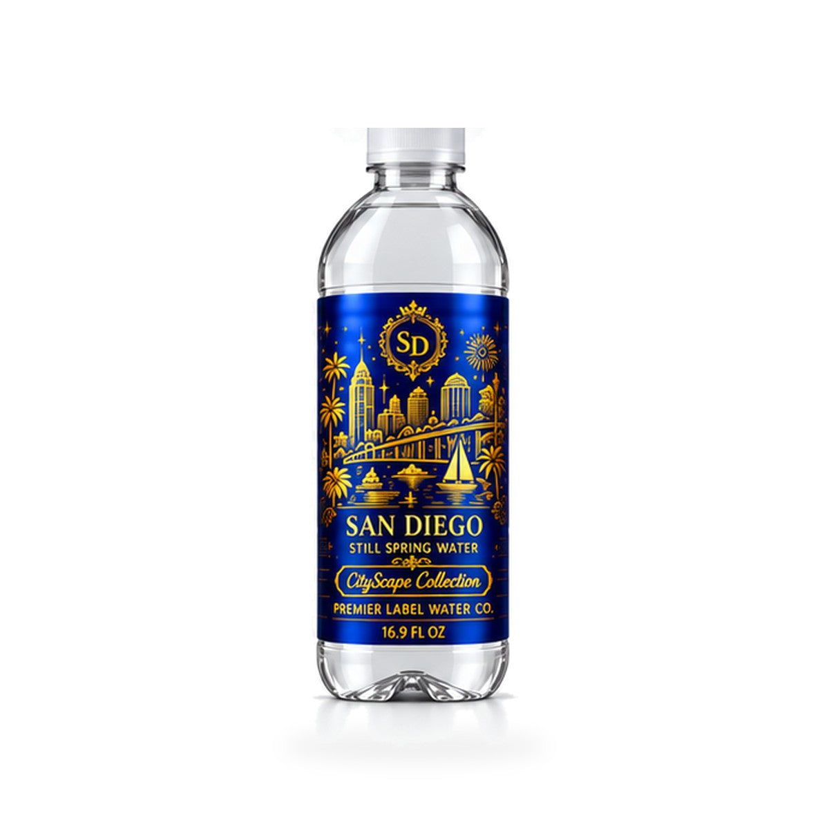 CityScape San Diego PET bottle, Blue Label